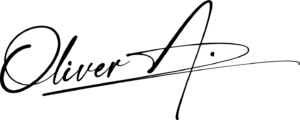 Oliver Albrecht's logo in white